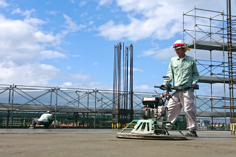 新潟県の左官工事・床コンクリート工事なら佐久間工業株式会社の左官